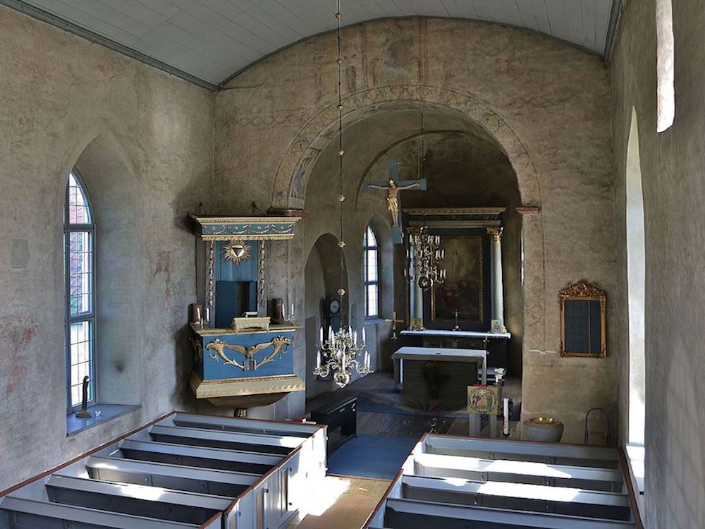 Resmo kyrka Interior